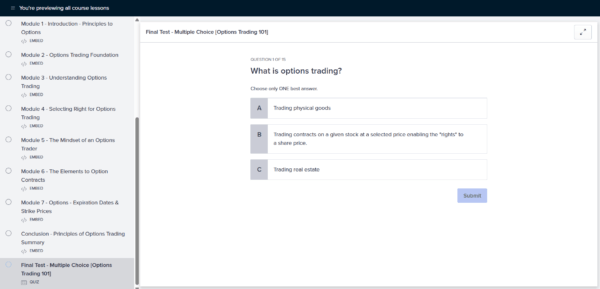 OPTIONS TRADING 1-DAY COURSE™ - Image 10