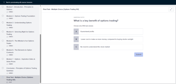 OPTIONS TRADING 1-DAY COURSE™ - Image 5
